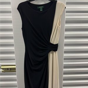 Lauren Ralph Lauren Black and Cream Dress